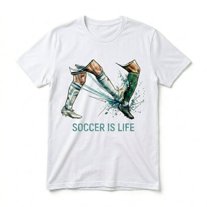 SOCCER IS LIFE Graphic Football T-Shirt