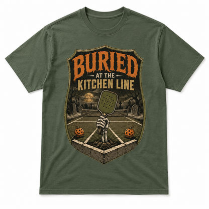 Buried at the Kitchen Line Pickleball Halloween Shirt