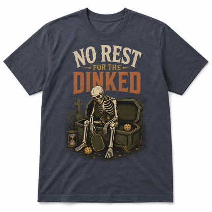 No Rest for the Dinked Pickleball Halloween Skeleton Shirt