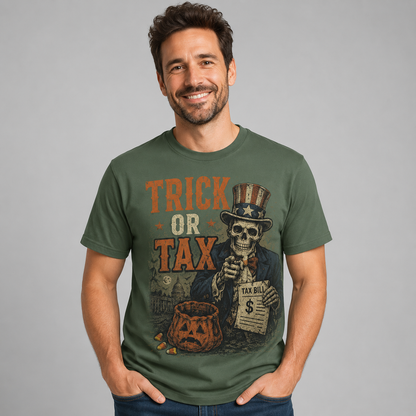 Trick or Tax Funny Political Halloween T-Shirt
